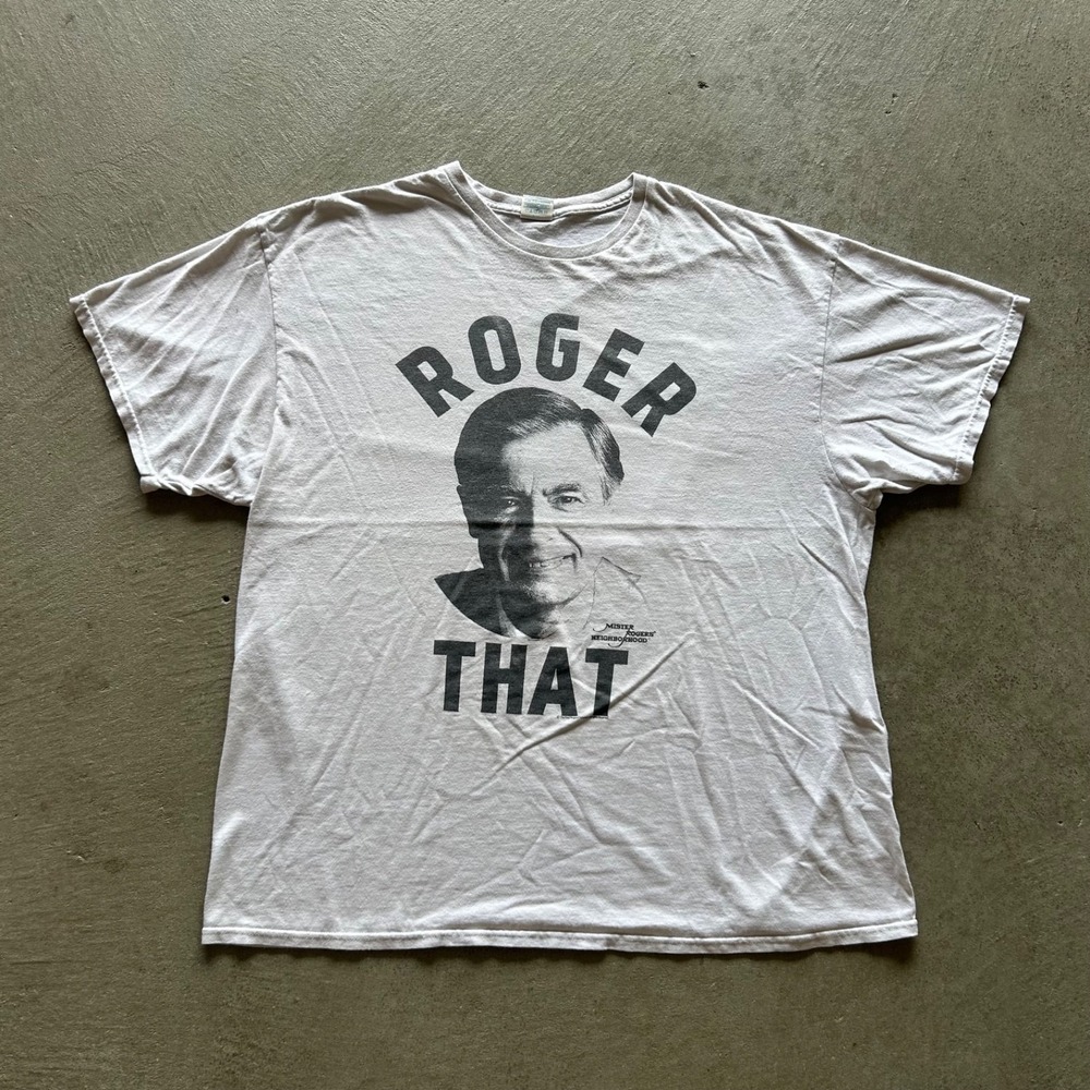 Vintage Mister Rogers Neighborhood Shirt Size XXL White Musical TV Show Promo